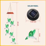 Solar Hummingbirds Chime garden night light - Image 3