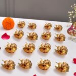 🪔  Brass Leaf Design Diya (Set of 1)  – 2 Peace Elegant Diwali Decor 🪔 - Image 7