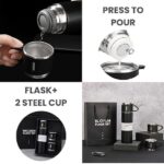 Vacuum Flask Set with 2 Cups - Image 6