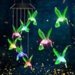 Solar Hummingbirds Chime garden night light - Image 8