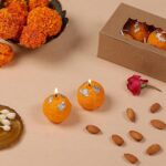 Handcrafted Ladoo Candles – (Set of 2) 12peace | Festive Scented Decor - Image 4