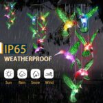 Solar Hummingbirds Chime garden night light - Image 16