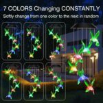 Solar Hummingbirds Chime garden night light - Image 13