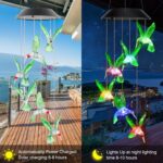 Solar Hummingbirds Chime garden night light - Image 14