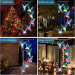 Solar Hummingbirds Chime garden night light - Image 15