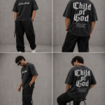 Men Oversized Grey Acid Wash T-Shirt | Drop Shoulder Graphic Printed T-Shirt for Men