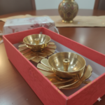 🪔  Brass Leaf Design Diya (Set of 1)  – 2 Peace Elegant Diwali Decor 🪔 - Image 3